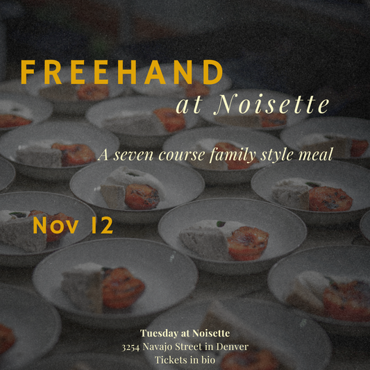 Dinner at Noisette - Tuesday, November 12th - 6 PM